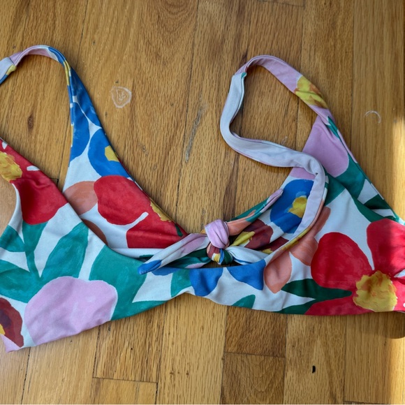 Mara Hoffman Floral tie front bikini top - Picture 7 of 7